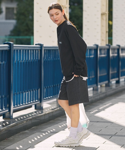 THE CRAFT CREW PRODUCTS（ザクラフトクループロダクツ）の「【UNNOTICEシリーズ】＜セットアップ対応＞ 11ozヘビーウェイト オーバーサイズ ヘンリーネック DRY裏毛 スウェット  /  イージーケア・クイックドライ・UVカット【THE CRAFT CREW PRODUCTS】（スウェット・メンズ・キャメル/ダークグレー/ネイビー/アッシュグレー/ブラック/グレイッシュベージュ/オリーブ系・S/M/L）」の18枚目の写真