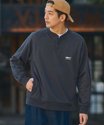 THE CRAFT CREW PRODUCTS（ザクラフトクループロダクツ）の「【UNNOTICEシリーズ】＜セットアップ対応＞ 11ozヘビーウェイト オーバーサイズ ヘンリーネック DRY裏毛 スウェット  /  イージーケア・クイックドライ・UVカット【THE CRAFT CREW PRODUCTS】（スウェット）」