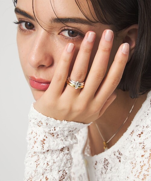 green label relaxing(グリーンレーベルリラクシング)の「<anisotea>Two リング / 指輪(リング・レディース・シルバー・FREE)」の1枚目の写真