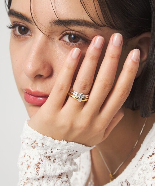 green label relaxing(グリーンレーベルリラクシング)の「<anisotea>Two リング / 指輪(リング・レディース・シルバー・FREE)」の4枚目の写真