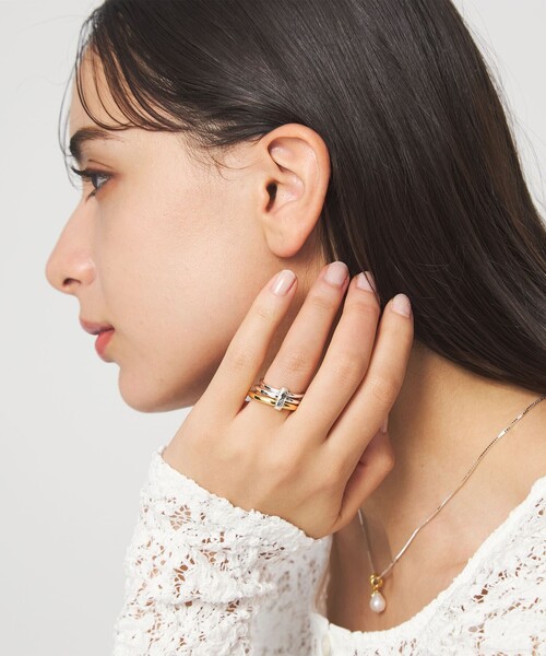 green label relaxing(グリーンレーベルリラクシング)の「<anisotea>Two リング / 指輪(リング・レディース・シルバー・FREE)」の5枚目の写真