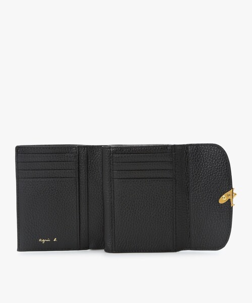 レザー 三つ折り ウォレット ”The b.” ABW02－01（財布）｜agnes b