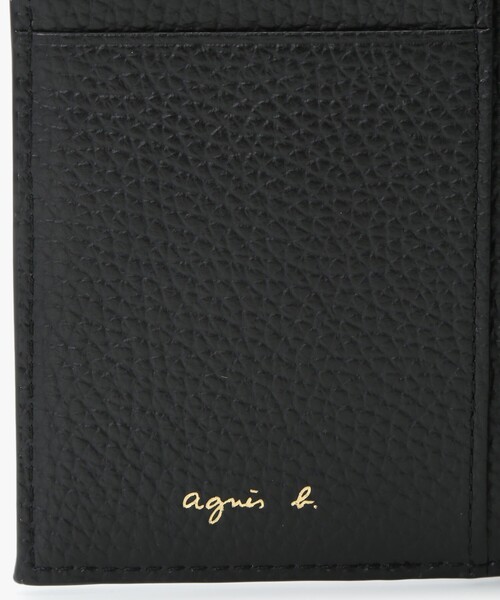 レザー 三つ折り ウォレット 'The b.' ABW02-01（財布）｜agnes b