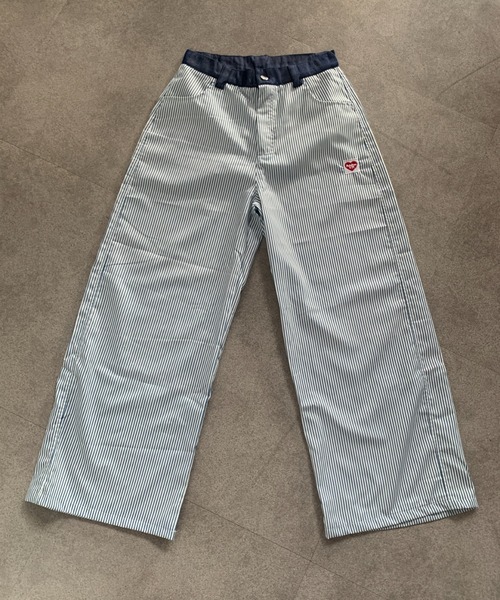 SHEPP（シープ）の「【26年春新作】ダブルウエストストライプワイドパンツ（その他パンツ・レディース・ブルー/ブラック・M/L）」の16枚目の写真