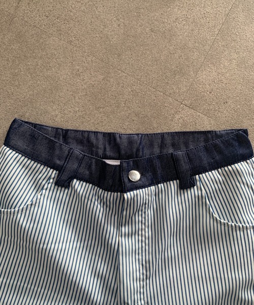 SHEPP（シープ）の「【26年春新作】ダブルウエストストライプワイドパンツ（その他パンツ・レディース・ブルー/ブラック・M/L）」の14枚目の写真