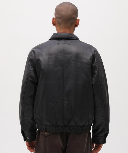AVIREX（アヴィレックス）の「《AVIREX × Eddie Bauer》LIGHT LEATHER BOMBER JACKET / ボンバージャケット / アヴィレックス / エディバウアー（ダウンジャケット/コート・メンズ・ブラック・XL/M/L/2XL）」の5枚目の写真