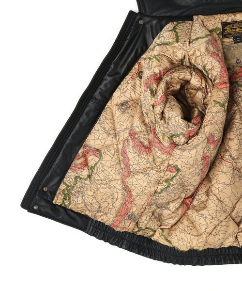 AVIREX（アヴィレックス）の「《AVIREX × Eddie Bauer》LIGHT LEATHER BOMBER JACKET / ボンバージャケット / アヴィレックス / エディバウアー（ダウンジャケット/コート・メンズ・ブラック・XL/M/L/2XL）」の11枚目の写真