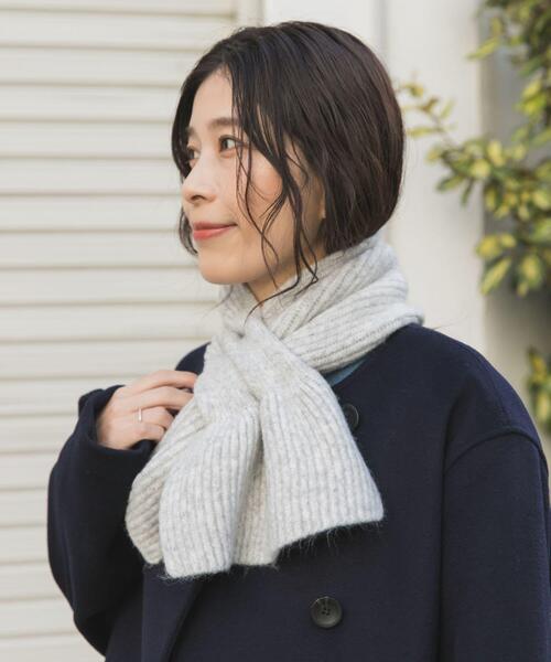 URBAN RESEARCH DOORS（アーバンリサーチドアーズ）の「ニットティペット（ストール/ショール・レディース・ベージュ/グレー・ONE）」の10枚目の写真