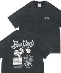 【BEN DAVIS(ベンデイビス)】TAGGING VNTG TEE(UF) / Tシャツ クルーネック ワンポイント シンプル ユニセックス 加工