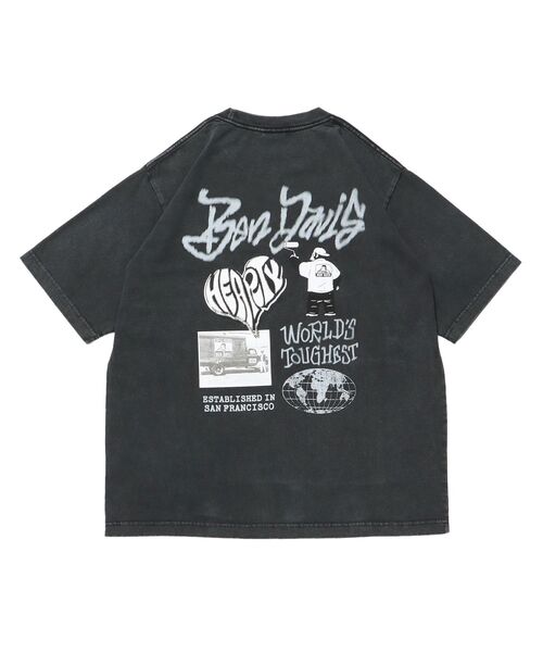 BEN DAVIS(ベンデイビス)の「【BEN DAVIS(ベンデイビス)】TAGGING VNTG TEE(UF) / Tシャツ クルーネック ワンポイント シンプル ユニセックス 加工(Tシャツ/カットソー・メンズ・ブルー/ライトグレー/ブラック・X-LARGE/LARGE/MEDIUM)」の13枚目の写真