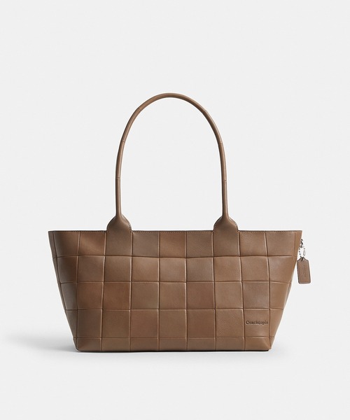 夏崩レ、片想イ。  COACHジッパー付ブラウンレザートートバッグ コーチ COACH バッグ （ブラウン） - ファッション通販 d fashion