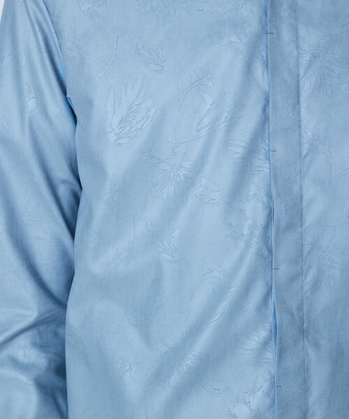 5351 POUR LES HOMMES(ゴーサンゴーイチプールオム)の「【リーフ柄】エンボス 長袖 シャツ(シャツ/ブラウス・メンズ・グレイッシュブルー/ブラック・44/46/48/50)」の12枚目の写真