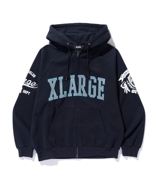 RAGLAN ZIP UP HOODED SWEATSHIRT（パーカー）｜XLARGE（エクストラ