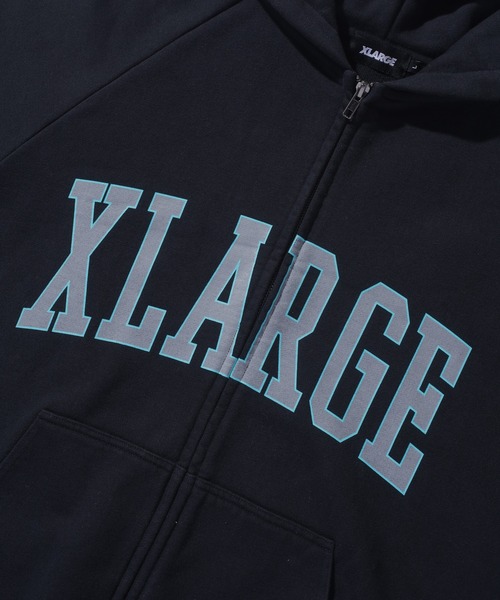 XLARGE(エクストララージ)の「RAGLAN ZIP UP HOODED SWEATSHIRT(パーカー・メンズ・ブラック/グリーン/ネイビー・XL/L/M/S)」の11枚目の写真