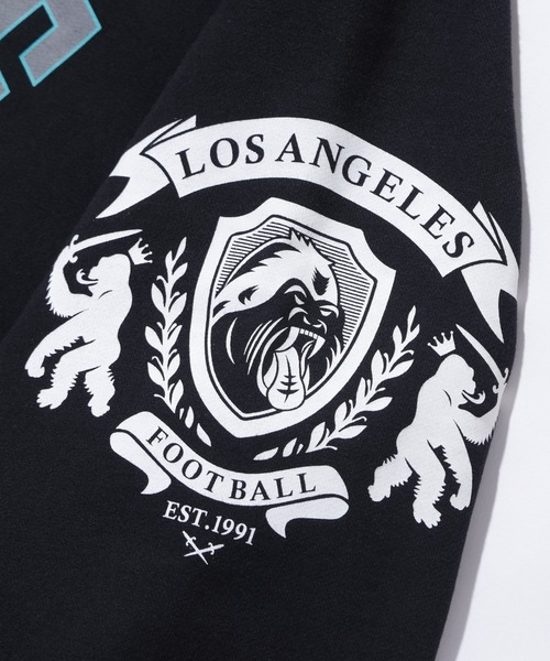 XLARGE(エクストララージ)の「RAGLAN ZIP UP HOODED SWEATSHIRT(パーカー・メンズ・ブラック/グリーン/ネイビー・XL/L/M/S)」の12枚目の写真