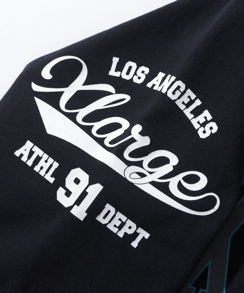 XLARGE(エクストララージ)の「RAGLAN ZIP UP HOODED SWEATSHIRT(パーカー・メンズ・ブラック/グリーン/ネイビー・XL/L/M/S)」の13枚目の写真