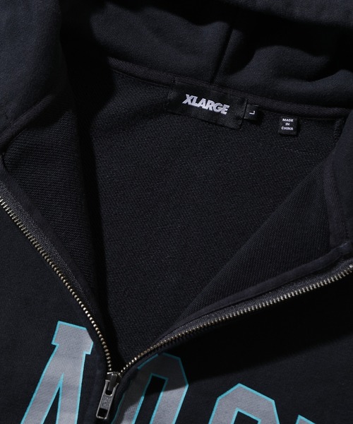 XLARGE(エクストララージ)の「RAGLAN ZIP UP HOODED SWEATSHIRT(パーカー・メンズ・ブラック/グリーン/ネイビー・XL/L/M/S)」の15枚目の写真