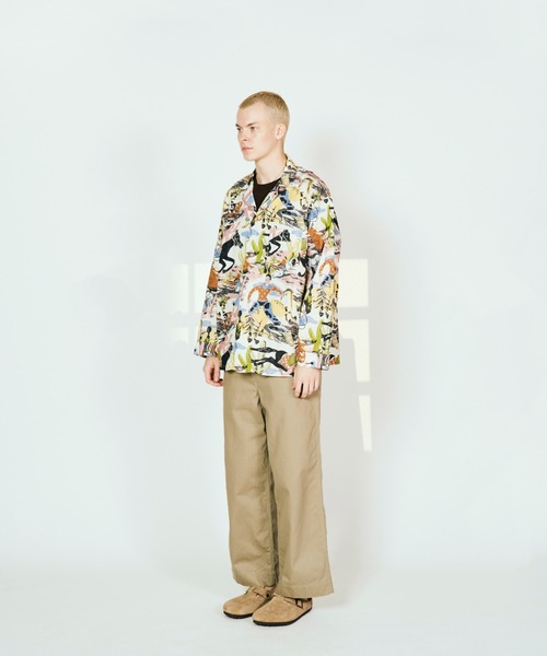 TOWNCRAFT(タウンクラフト)の「TOWN CRFAFT タウンクラフト / PAJAMA PRINTED JACKET パジャマジャケット(その他アウター・メンズ・グリーン/その他1/ブルー・LARGE/MEDIUM)」の9枚目の写真