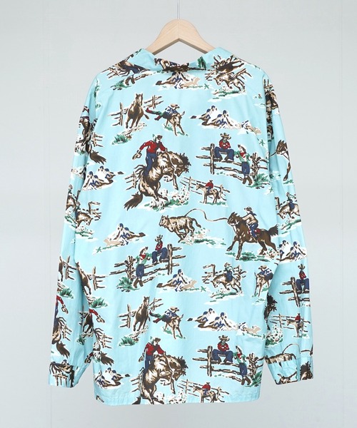 TOWNCRAFT(タウンクラフト)の「TOWN CRFAFT タウンクラフト / PAJAMA PRINTED JACKET パジャマジャケット(その他アウター・メンズ・グリーン/その他1/ブルー・LARGE/MEDIUM)」の10枚目の写真