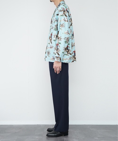 TOWNCRAFT(タウンクラフト)の「TOWN CRFAFT タウンクラフト / PAJAMA PRINTED JACKET パジャマジャケット(その他アウター・メンズ・グリーン/その他1/ブルー・LARGE/MEDIUM)」の15枚目の写真