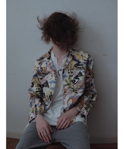 TOWNCRAFT(タウンクラフト)の「TOWN CRFAFT タウンクラフト / PAJAMA PRINTED JACKET パジャマジャケット(その他アウター・メンズ・グリーン/その他1/ブルー・LARGE/MEDIUM)」の21枚目の写真