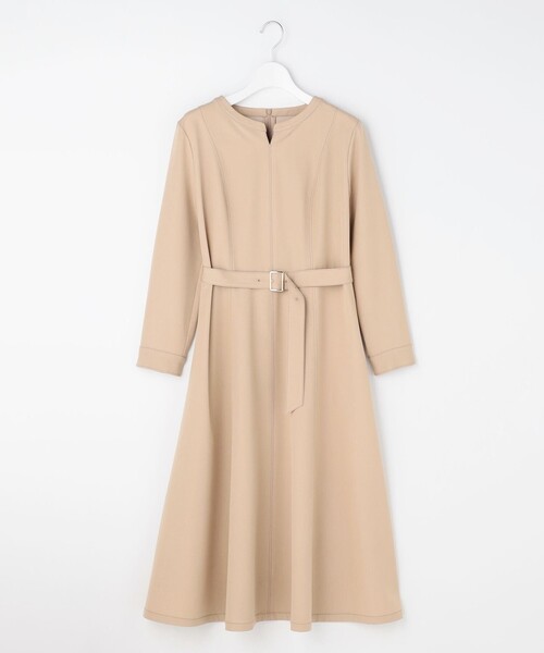 ANY SIS(エニィスィス)の「シャンブレーベルテッド ワンピース(ワンピース・レディース・ベージュ系/ネイビー系・X-LARGE)」の5枚目の写真
