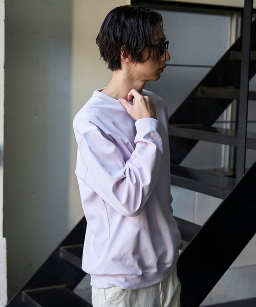 coen（コーエン）の「クリーンプラスリブロングスリーブTシャツ【抗菌防臭、防汚（食品汚れ）、UVカット 】（Tシャツ/カットソー・メンズ・ホワイト/ライトグレー/ブラック/ピンク・S/M/L/XL）」の20枚目の写真