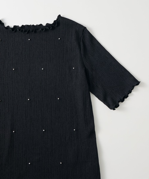 ReDial（リダイアル）の「ビジュープルオーバー（Tシャツ/カットソー・レディース・ライトグレー/アイボリー/ブラック・L/3L/M/LL）」の22枚目の写真