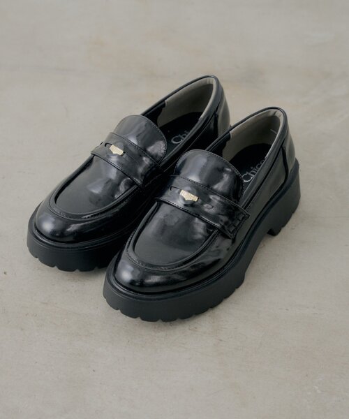 Chico（チコ）の「厚底コインローファー（その他シューズ・レディース・ブラック/ブラウン/ベージュ・SMALL/MEDIUM/LARGE）」の2枚目の写真