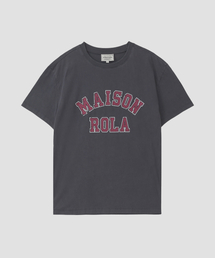 MAISON DE ROLA PIGMENT T-SHIRT CHARCOAL