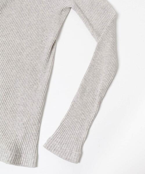 かぐれ（カグレ）の「ヤクコットンハイネックカットソー（Tシャツ/カットソー・レディース・ナチュラル/チャコールグレー・FREE）」の22枚目の写真