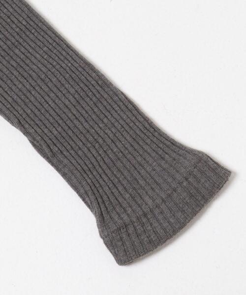 かぐれ（カグレ）の「ヤクコットンハイネックカットソー（Tシャツ/カットソー・レディース・ナチュラル/チャコールグレー・FREE）」の5枚目の写真