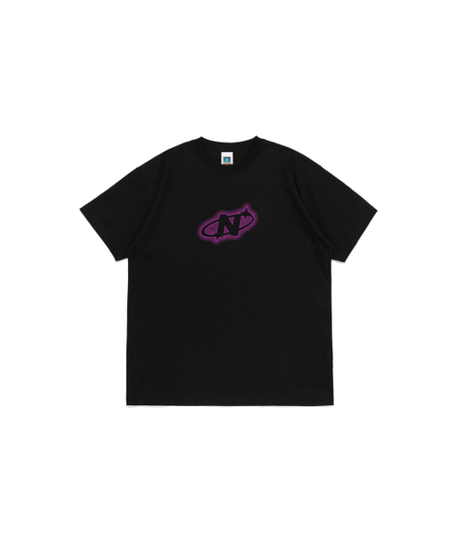NET SOCIAL CLUB(ネットソーシャルクラブ)の「ネオンNロゴ半袖Tシャツ(ブラック)(Tシャツ/カットソー・レディース・ブラック・XL/S/M/L)」の1枚目の写真