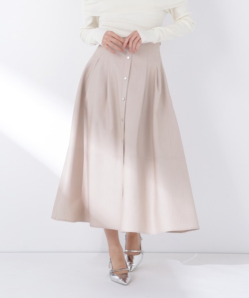 NATURAL BEAUTY BASIC(ナチュラルビューティーベーシック)の「◇フロントボタンフレアスカート(スカート・レディース・グレー/ベージュ/イエロー・MEDIUM/P/S)」の19枚目の写真