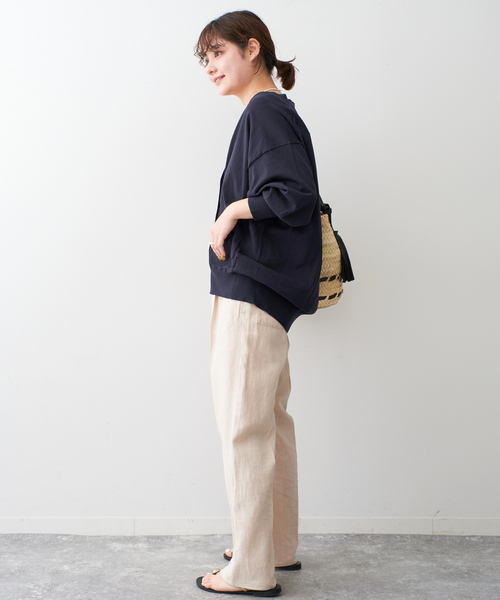 Spick & Span（スピックアンドスパン）の「《追加》コットンハイゲージカーディガン（カーディガン/ボレロ・レディース・ピンク系その他/ホワイト/ネイビー・FREE）」の21枚目の写真