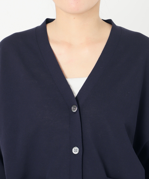 Spick & Span（スピックアンドスパン）の「《追加》コットンハイゲージカーディガン（カーディガン/ボレロ・レディース・ピンク系その他/ホワイト/ネイビー・FREE）」の18枚目の写真