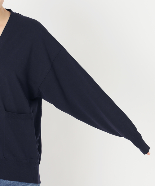 Spick & Span（スピックアンドスパン）の「《追加》コットンハイゲージカーディガン（カーディガン/ボレロ・レディース・ピンク系その他/ホワイト/ネイビー・FREE）」の20枚目の写真