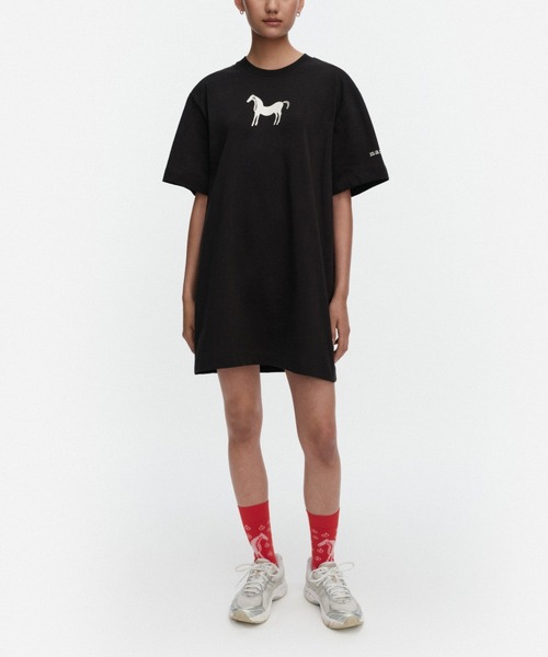 marimekko(マリメッコ)の「【kioski】 Rastit Musta Tamma / Long-sleeve T-shirt(Tシャツ/カットソー・レディース・ブラック・FREE/LARGE/SMALL/X-SMALL/MEDIUM)」の1枚目の写真
