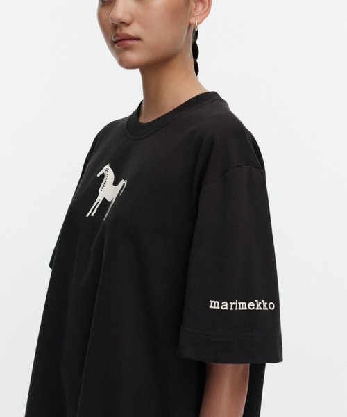 marimekko(マリメッコ)の「【kioski】 Rastit Musta Tamma / Long-sleeve T-shirt(Tシャツ/カットソー・レディース・ブラック・FREE/LARGE/SMALL/X-SMALL/MEDIUM)」の4枚目の写真