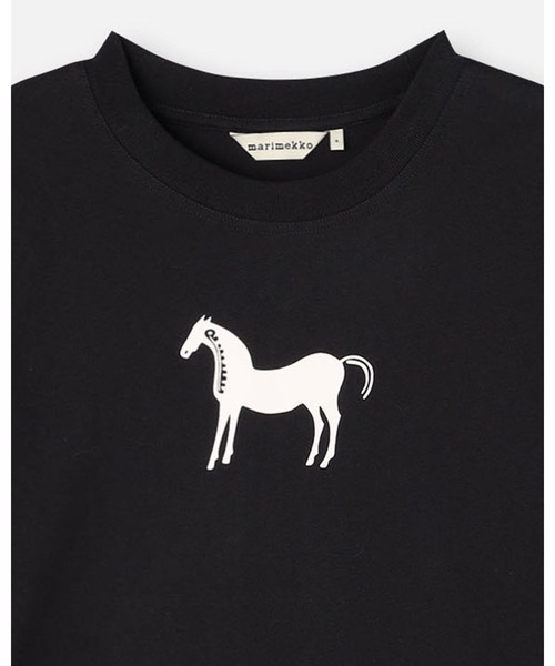 marimekko(マリメッコ)の「【kioski】 Rastit Musta Tamma / Long-sleeve T-shirt(Tシャツ/カットソー・レディース・ブラック・FREE/LARGE/SMALL/X-SMALL/MEDIUM)」の7枚目の写真