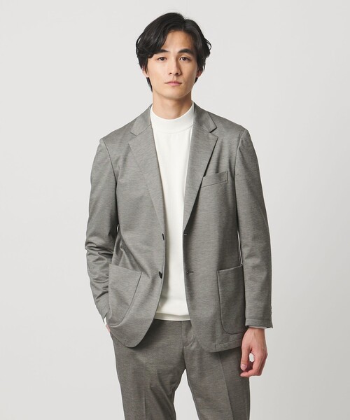 UNITED ARROWS（ユナイテッドアローズ）の「モックロディ 2ボタン テーラードジャケット UA COZY ウォッシャブル ストレッチ（テーラードジャケット・メンズ・ネイビー/グレー系・S/XXL/XL/L/M）」の2枚目の写真