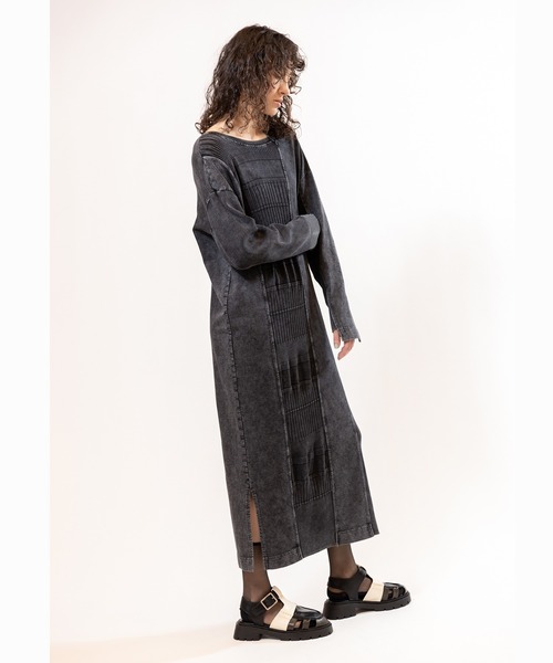 OSMOSIS(オズモーシス)の「2WAY切替RIBニットワンピース(ワンピース・レディース・ブラック/ライトベージュ/グレー・ONE SIZE)」の15枚目の写真