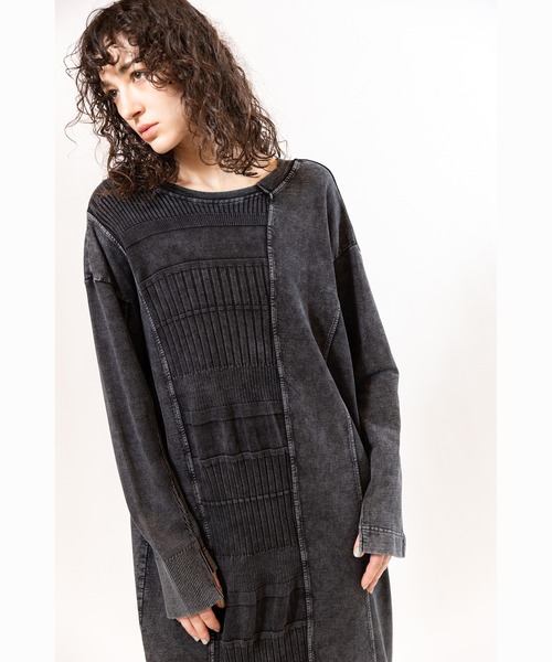 OSMOSIS(オズモーシス)の「2WAY切替RIBニットワンピース(ワンピース・レディース・ブラック/ライトベージュ/グレー・ONE SIZE)」の17枚目の写真