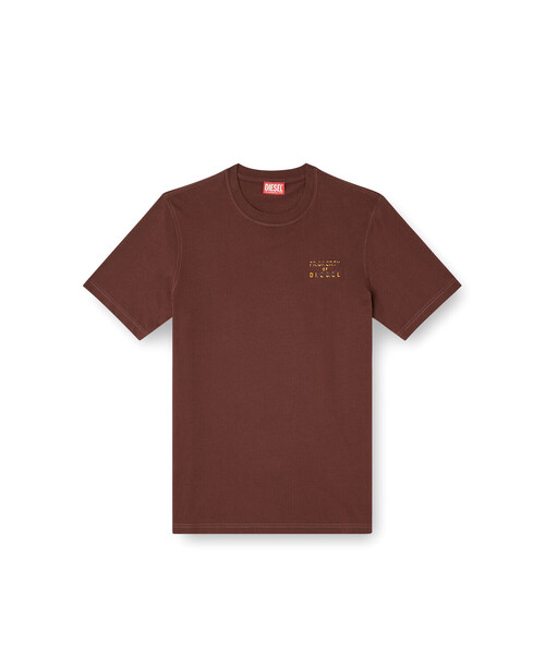 DIESEL(ディーゼル)の「メンズ レギュラーフィットTシャツ T-ADJUST-V5(Tシャツ/カットソー・メンズ・ブラウン/ホワイト・MEDIUM/X-SMALL/SMALL/LARGE/XXX-LARGE/X-LARGE/XX-LARGE)」の9枚目の写真