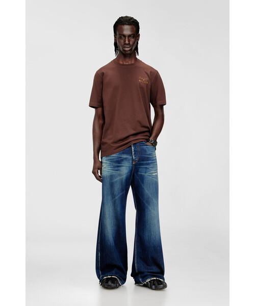 DIESEL(ディーゼル)の「メンズ Tシャツ T-ADJUST-V5(Tシャツ/カットソー・メンズ・ブラウン/ホワイト・MEDIUM/X-SMALL/SMALL/LARGE/XXX-LARGE/X-LARGE/XX-LARGE)」の6枚目の写真
