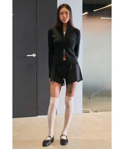 MUSINSA STANDARD WOMAN（ムシンサスタンダードウーマン）の「ウィメンズダブルニットスウェットショーツ[ブラック]（その他パンツ・レディース・その他・MEDIUM/X-SMALL/LARGE/SMALL）」の13枚目の写真