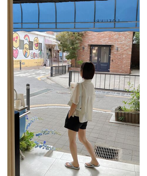 MUSINSA STANDARD WOMAN（ムシンサスタンダードウーマン）の「ウィメンズダブルニットスウェットショーツ[ブラック]（その他パンツ・レディース・その他・MEDIUM/X-SMALL/LARGE/SMALL）」の9枚目の写真