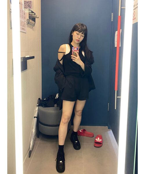 MUSINSA STANDARD WOMAN（ムシンサスタンダードウーマン）の「ウィメンズダブルニットスウェットショーツ[ブラック]（その他パンツ・レディース・その他・MEDIUM/X-SMALL/LARGE/SMALL）」の7枚目の写真