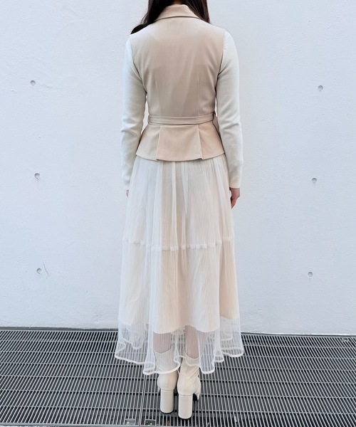 NOMAE（ノーマエ）の「テーラードジレドッキングワンピース（ワンピース・レディース・ベージュ/ピンク/グレー・FREE）」の19枚目の写真