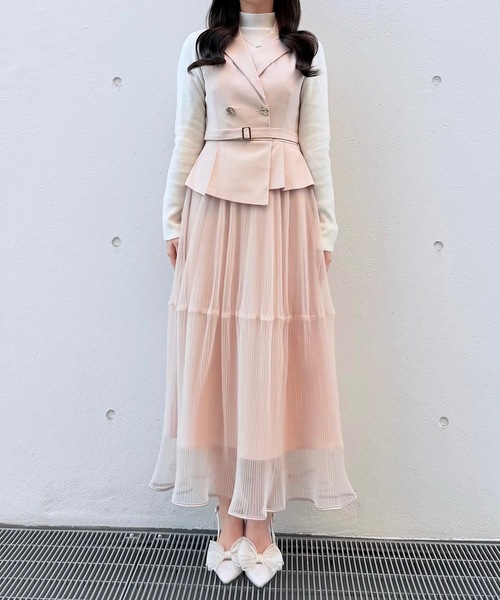 NOMAE（ノーマエ）の「テーラードジレドッキングワンピース（ワンピース・レディース・ベージュ/ピンク/グレー・FREE）」の22枚目の写真